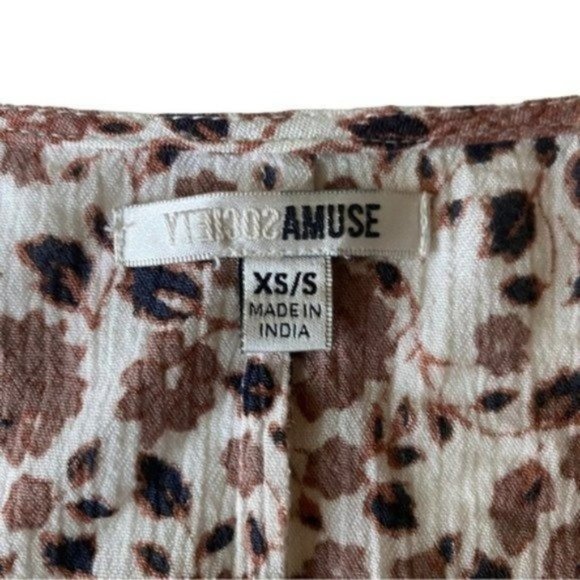 Amuse Society Floral White Flowy Open Front Kimono size XS/S - Picture 3 of 4